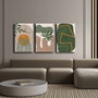 Wallity Conjunto de 3 Lienzos Decorativos Multicolor 45x70 cm